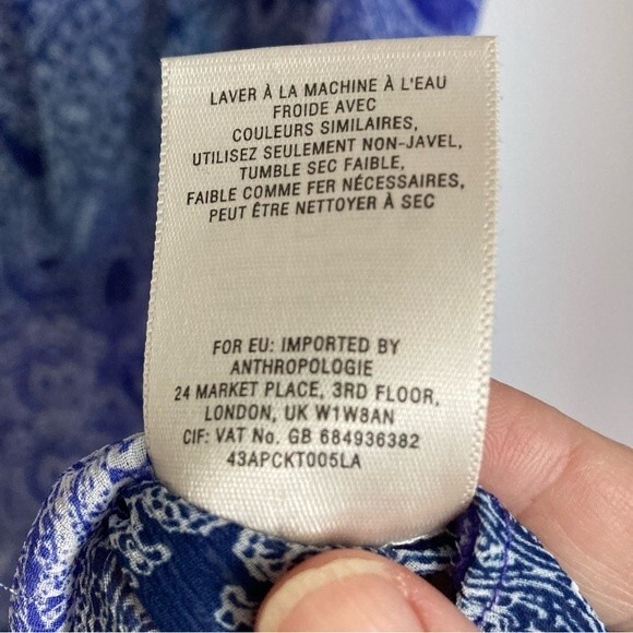 HD In Paris Women’s Tops Anthropologie Sun Garden Ruffle Tank size 10 - EUC! ❤️ - Picture 7 of 8